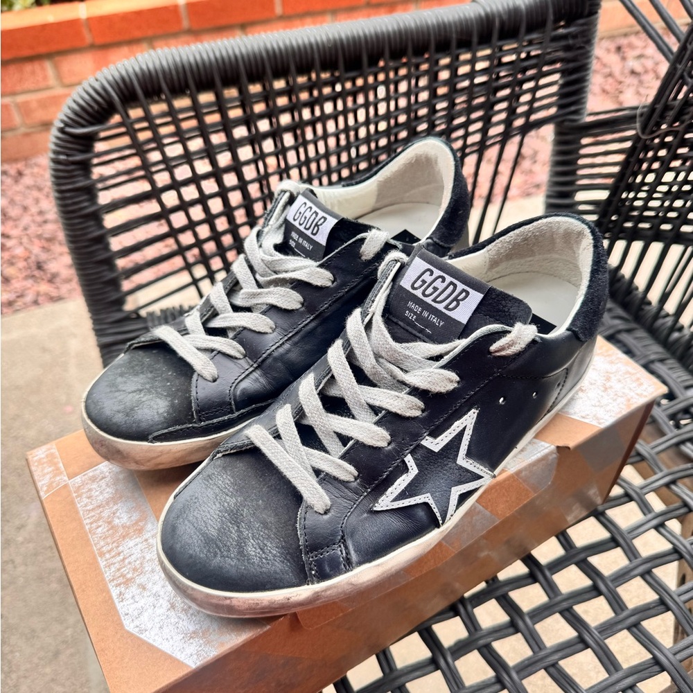 Golden Goose Black and White Women's Sneakers